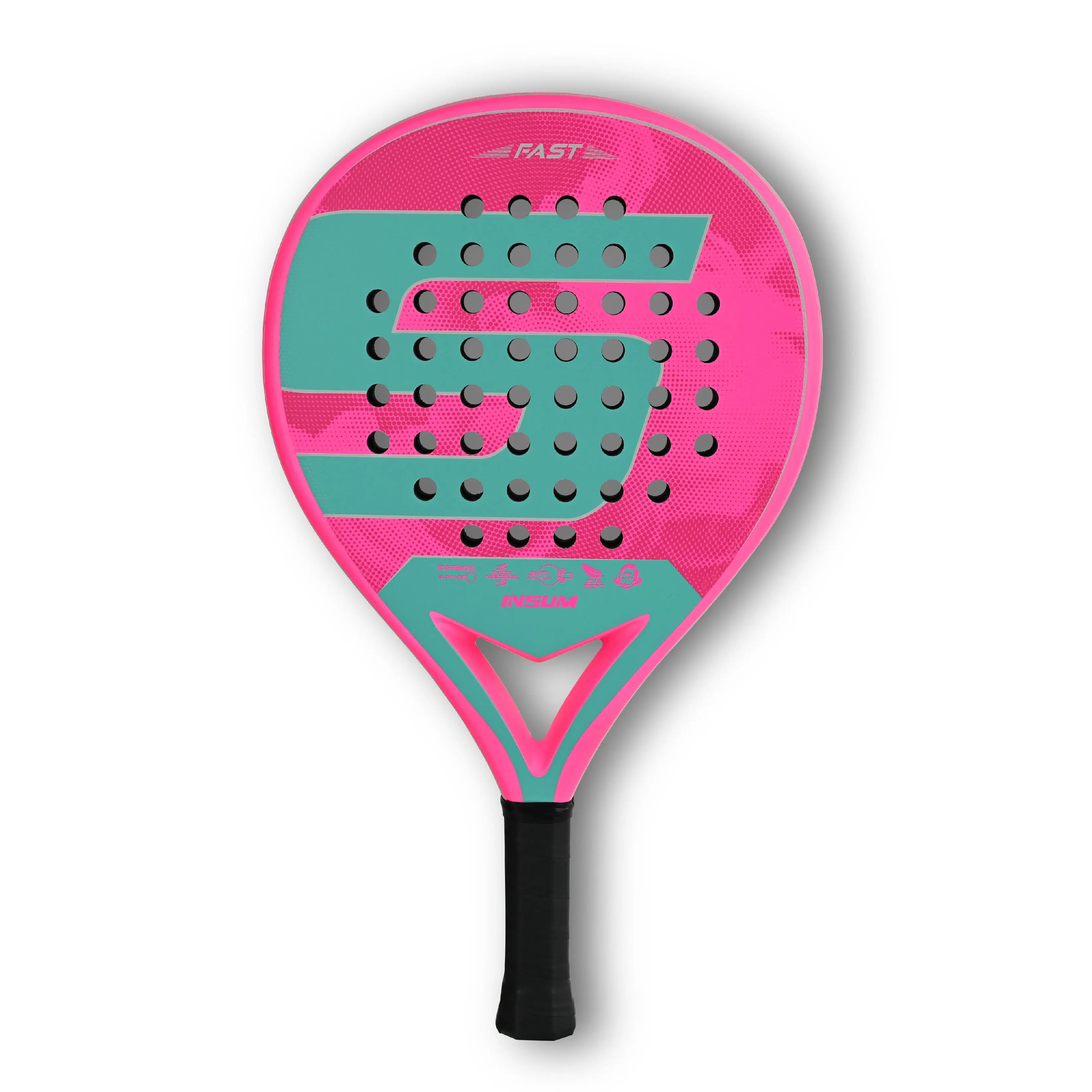 INSUM Padel Racket — Carbon Fiber Surface with EVA Memory Flex Foam Core